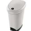 Best Sale STEP ON CAN-50qt-SPACE SAVER-WHITE - cozylivehome.com | we sell a wide range of comfortable household items Housewares