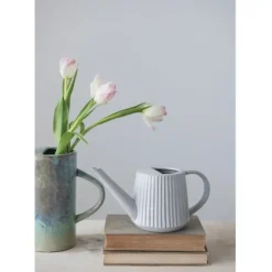 Cheap Stoneware Fluted Watering Can, Reactive Glaze - cozylivehome.com | we sell a wide range of comfortable household items Shop All