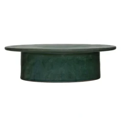 Cheap STONEWARE PEDESTAL MATTE GREEN - cozylivehome.com | we sell a wide range of comfortable household items Shop All