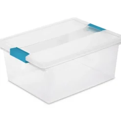 Outlet STORAGE CLIP BOX-14x11 x6.25 CLEAR - cozylivehome.com | we sell a wide range of comfortable household items Shop All