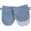 Discount STRADA PRINTED SILICONE/CHAMBRAY MINI MITTS S/2 BLUE - cozylivehome.com | we sell a wide range of comfortable household items Shop All