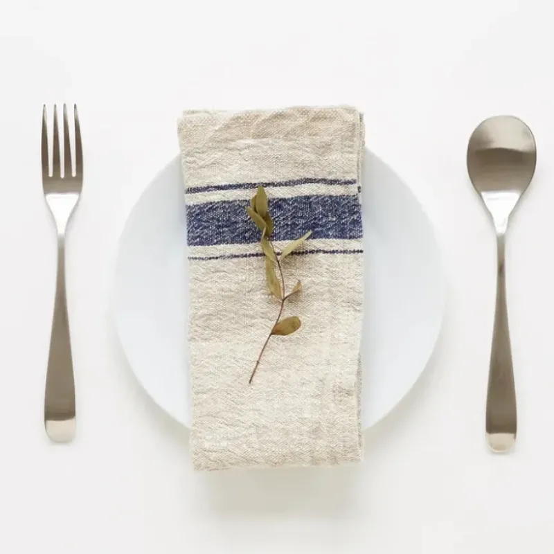 Best Sale Stripe Vintage Linen Napkins Set of 2 - cozylivehome.com | we sell a wide range of comfortable household items Shop All