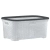 Clearance Superio - Wicker Laundry Basket - White Smoke - cozylivehome.com | we sell a wide range of comfortable household items Housewares