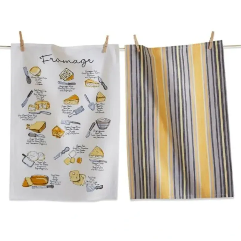 Best TAG Dishtowel, Fromage Set/2 - cozylivehome.com | we sell a wide range of comfortable household items Shop All
