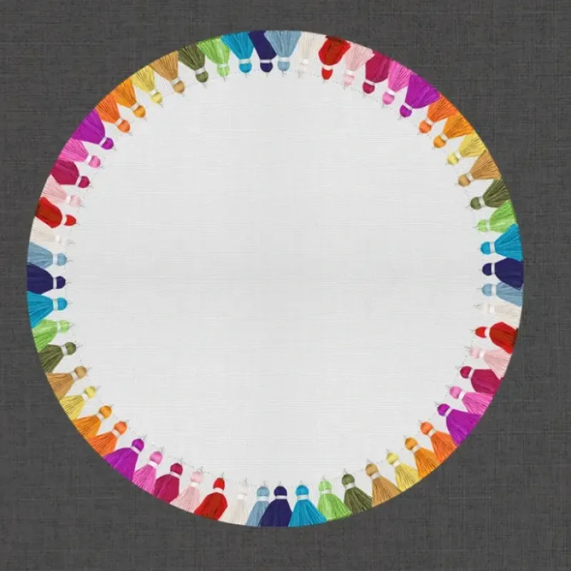 New Tassels Multi-Color Charger - cozylivehome.com | we sell a wide range of comfortable household items Shop All