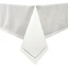 Cheap TC1551-70180 Tablecloth Polyester (Linen Look) TC1551 - White with Hole design Etched at seam - 70 x 180 - cozylivehome.com | we sell a wide range of comfortable household items Shop All