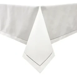 Cheap TC1551-70180 Tablecloth Polyester (Linen Look) TC1551 - White with Hole design Etched at seam - 70 x 180 - cozylivehome.com | we sell a wide range of comfortable household items Shop All