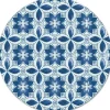 Store TEMPERED GLASS LAZY SUSAN GALLERY BLUE TILES - cozylivehome.com | we sell a wide range of comfortable household items Shop All
