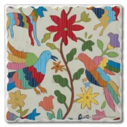 New THIRSTYSTONE ABSORBENT COASTER OTOMI EMBROIDERY - cozylivehome.com | we sell a wide range of comfortable household items Shop All