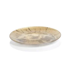 Online TK-163 Golden Pearl Metallic Watercolor Plate- 13", - cozylivehome.com | we sell a wide range of comfortable household items Giftware
