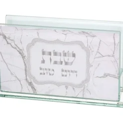 Online UK49026 Glass Matches Holder 12.5*7 cm with Print - Marble Design - cozylivehome.com | we sell a wide range of comfortable household items Shop All