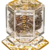 Clearance UK40868 Perspex Besamim Holder 7.5 cm - Gold Glitter - cozylivehome.com | we sell a wide range of comfortable household items Shop All
