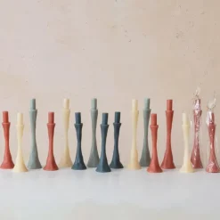 Hot Unscented Taper in Taper Holder Shaped Candle 12" - cozylivehome.com | we sell a wide range of comfortable household items Shop All