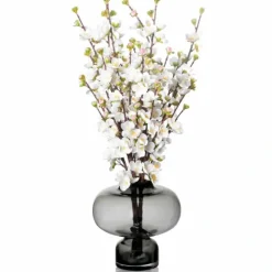 Flash Sale VAF-T-SG-PB Vase FLower - Tall - Smoked Grey Peach Blossom - cozylivehome.com | we sell a wide range of comfortable household items Giftware