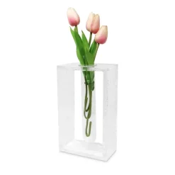 Fashion VAV3799 Acrylic Vase With Tube Inlay - cozylivehome.com | we sell a wide range of comfortable household items Giftware
