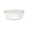 Discount VB3822 Organic Shaped Salad Bowl Clear with Gold Trim - cozylivehome.com | we sell a wide range of comfortable household items Giftware