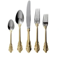 Best Sale VC-141 Jade, Gold Handle Service for 4 - cozylivehome.com | we sell a wide range of comfortable household items Shop All