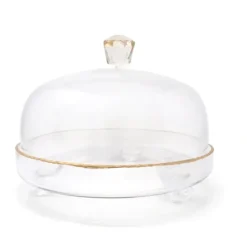 Cheap VCD4440 Clear Glass Dome With Amber Crystal Handle - cozylivehome.com | we sell a wide range of comfortable household items Giftware