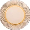 Online VD-1309- AM Forest, Ribbed Glass Charger, Amber, 13" - cozylivehome.com | we sell a wide range of comfortable household items Shop All