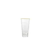 Outlet VD-2110-HGR Vikko Decor - Gold Rim, Hammered Highball Glass, 10 Oz - cozylivehome.com | we sell a wide range of comfortable household items Shop All