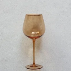 Best VD-P27-AM - Platinum, Amber with Gold Rim, Wine Glass, 27 oz" - cozylivehome.com | we sell a wide range of comfortable household items Shop All