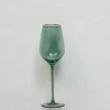 Online VD-P13-GR Vikko Decor - Platinum, Green with Gold Rim, Wine Glass, 13.5 oz - cozylivehome.com | we sell a wide range of comfortable household items Shop All