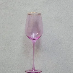Sale VD-P13-LI Platinum, Lilac with Gold Rim, Wine Glass, 13.5 oz - cozylivehome.com | we sell a wide range of comfortable household items Shop All