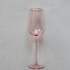 Cheap VD-P13-PI Vikko Decor - Platinum, Pink with Gold Rim, Wine Glass, 13.5 oz - cozylivehome.com | we sell a wide range of comfortable household items Shop All