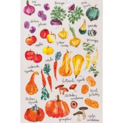 Discount Veggie Stand Printed Cotton Dishtowel - cozylivehome.com | we sell a wide range of comfortable household items Shop All
