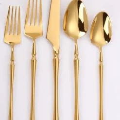 Outlet VF-35-IG-SET Irene, Mirror Gold, 18/10 Flatware, 20 Pc Set, Service For 4, - cozylivehome.com | we sell a wide range of comfortable household items Shop All