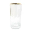 Sale VHB4186 Set of 6 Highball Glasses with Linear Design and Gold Rim - cozylivehome.com | we sell a wide range of comfortable household items Shop All