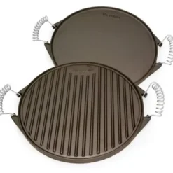 Hot VICTORIA 12.5� Reversible Cast Iron Round Griddle with Removable Cool-Touch Handles - cozylivehome.com | we sell a wide range of comfortable household items Housewares