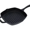 Cheap Victoria 10-Inch Cast Iron Grill Pan, Square Grill Pan Preseasoned with Non-GMO Flaxseed Oil, Made in Colombia - cozylivehome.com | we sell a wide range of comfortable household items Housewares