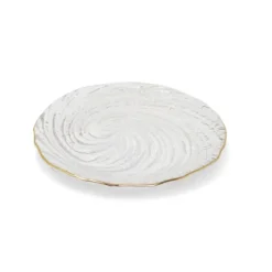 Flash Sale VP3954 Glass Dessert Plates with Gold Rim - cozylivehome.com | we sell a wide range of comfortable household items Giftware