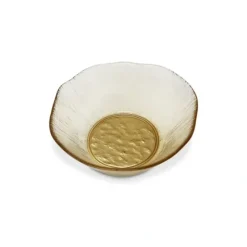 Clearance VSB4892 Gold Soup Bowl Organic Shaped - cozylivehome.com | we sell a wide range of comfortable household items Giftware
