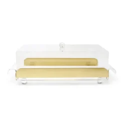 Best VST4430 Rect. Serving Tray with Cover, Gold Sides - cozylivehome.com | we sell a wide range of comfortable household items Giftware