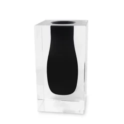 Cheap VV5048 Double Wall Crystal Bud Vase Colored Inner Black - cozylivehome.com | we sell a wide range of comfortable household items Giftware