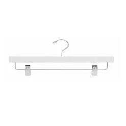 Discount W043 - Wooden Straight Skirt Hangers, 14inch, White - cozylivehome.com | we sell a wide range of comfortable household items Housewares