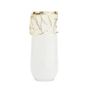 Discount WGV2739 White Glass Vase Gold mesh Design - cozylivehome.com | we sell a wide range of comfortable household items Giftware