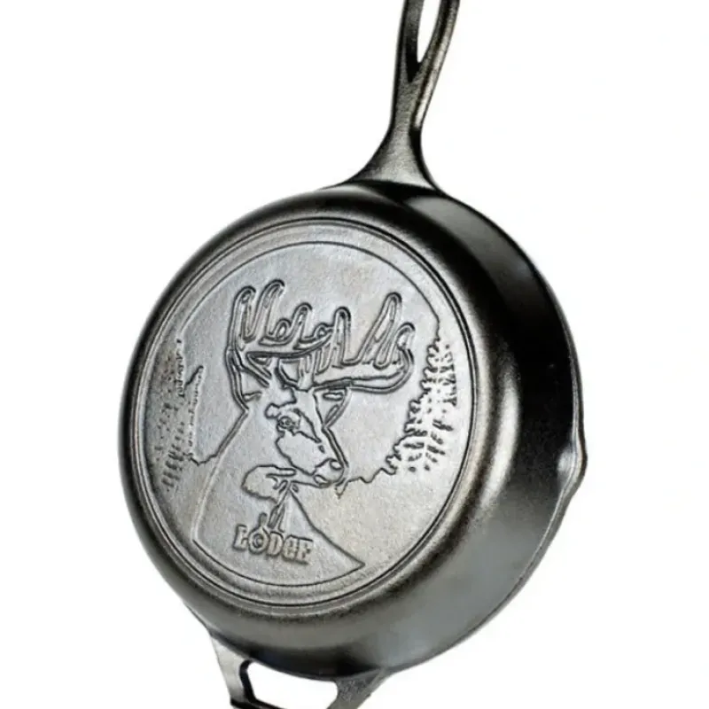 Shop Wildlife Series Cast Iron Deer Skillet 10.25" - cozylivehome.com | we sell a wide range of comfortable household items Shop All
