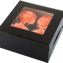 Best Sale Wilton 415-0731 3-Pack 4-Cavity Cupcake Box , Black - cozylivehome.com | we sell a wide range of comfortable household items Shop All