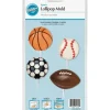 Outlet Wilton 4-Cavity Lollipop Mold, Sports 4 Designs - cozylivehome.com | we sell a wide range of comfortable household items Shop All