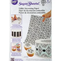 Discount Wilton Sugar Sheet, Black and White Damask - cozylivehome.com | we sell a wide range of comfortable household items Foods