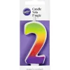 Discount Wilton W2811-1041 Rainbow Candle, Numeral 2 - cozylivehome.com | we sell a wide range of comfortable household items Shop All