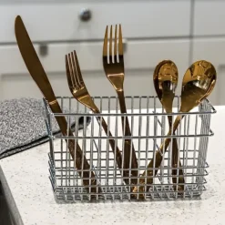Store WIRE CUTLERY BASKET-CHROME - cozylivehome.com | we sell a wide range of comfortable household items Shop All