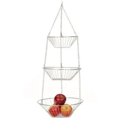 Discount Wire Hanging Basket, Chrome - cozylivehome.com | we sell a wide range of comfortable household items Shop All