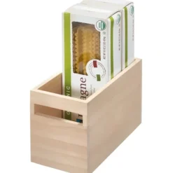 Online Wood Handled Bin 5 x 10 x 6.25 - Natural - cozylivehome.com | we sell a wide range of comfortable household items Shop All