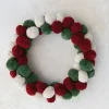 Shop Wool Pom Pom Wreath 18" - cozylivehome.com | we sell a wide range of comfortable household items Shop All