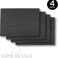 Online Woven Look PVC Placemat 12x18inch - BLUE - cozylivehome.com | we sell a wide range of comfortable household items Shop All
