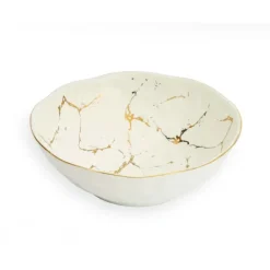 New WPB2093 Gold Marble Salad Bowl - cozylivehome.com | we sell a wide range of comfortable household items Giftware